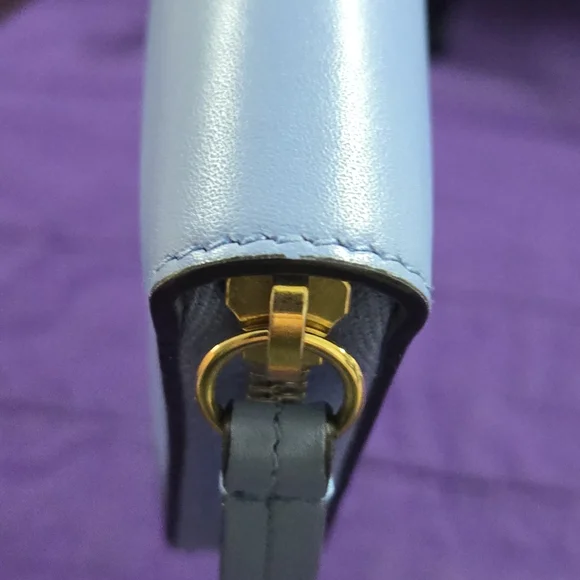 Gucci Japan Exclusive GG Marmont Blue Bow Leather Zip Wallet - Picture 7 of 15